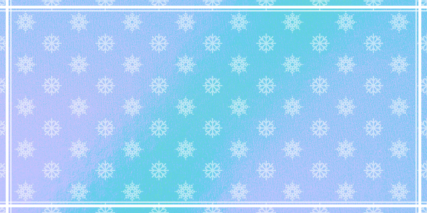 Pattern of snowflakes on a gradient blue background