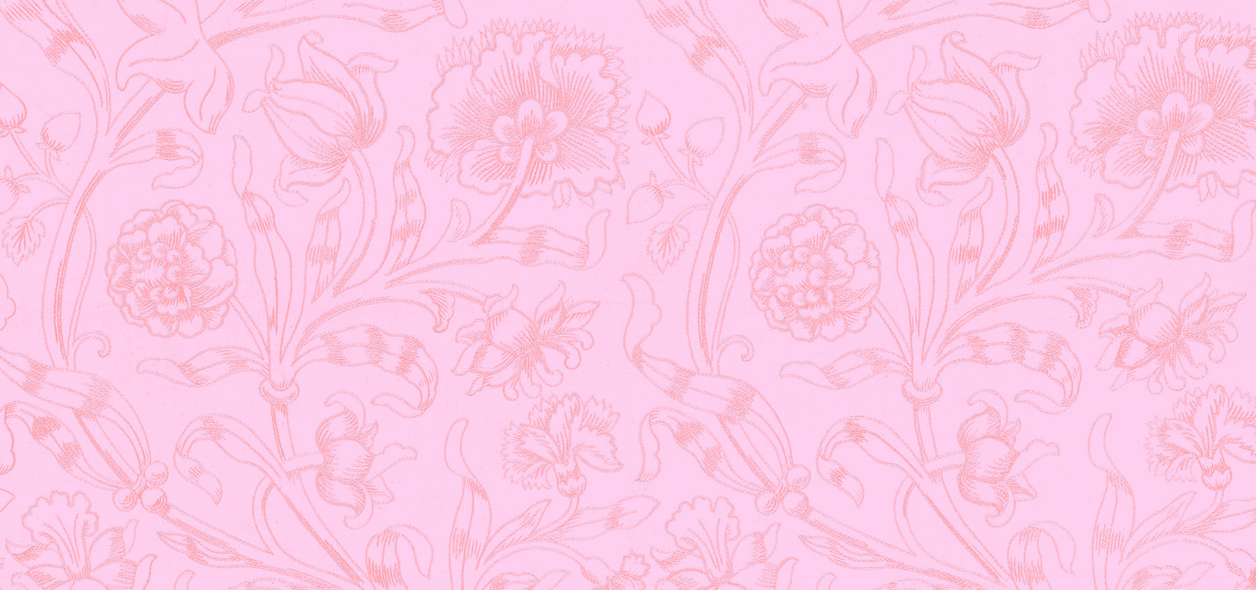 Pink floral patterned wallpaper