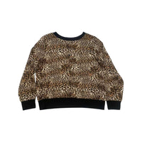 Crewneck Leopard Pajama Top—REJUICED