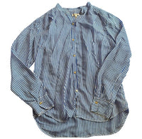 Striped Silk Button-Down—REJUICED