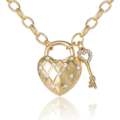 Pearl Station Heart Pendant Necklace - Goldtone - Juicy Couture