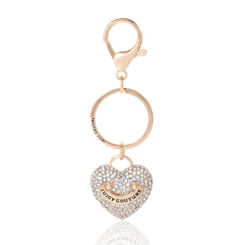 Heart Keychain Bag Charm - Goldtone - Juicy Couture