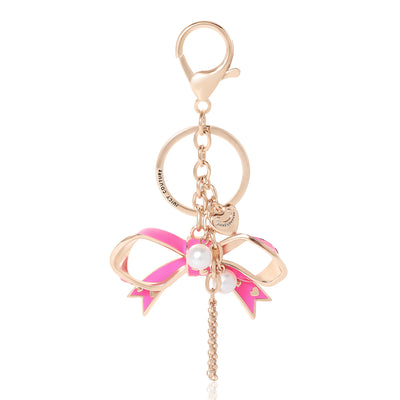 Pink Enamel Heart Keychain - Juicy Couture