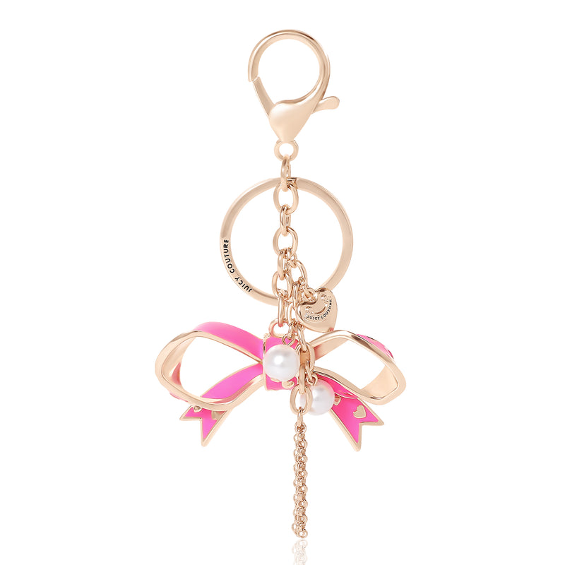 Pink Enamel Heart Keychain - Juicy Couture