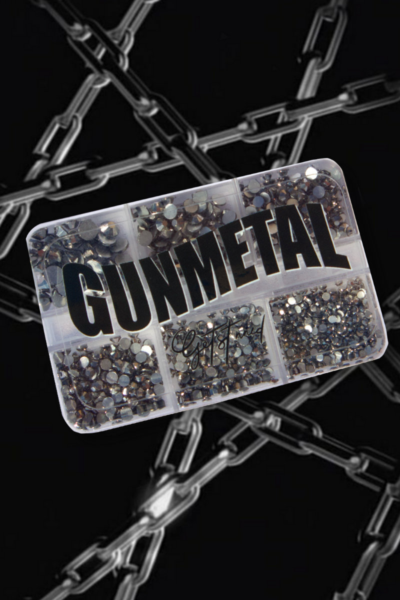 GetStonned Gunmetal Rhinestone Variety Pack