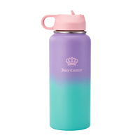 Go Girl Stainless Steel Water Bottle with Pop-up Straw - Juicy Couture