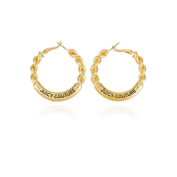 Hoop Earrings with twisted design - Juicy Couture