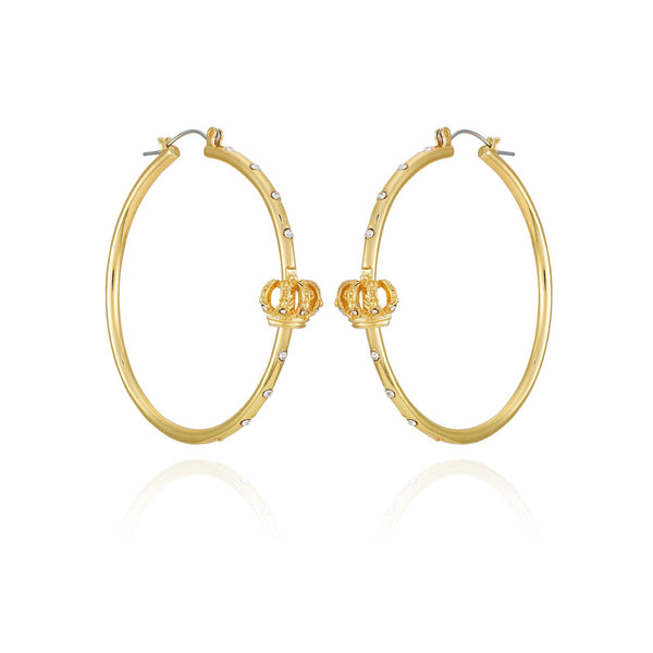 Crown Hoop Earrings - Juicy Couture