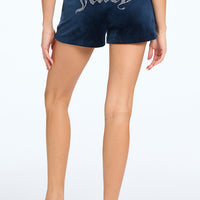 Big Bling Velour Track Shorts - Juicy Couture