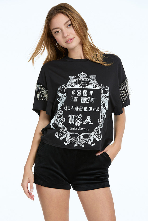 Born In The Glamorous USA Tee - Juicy Couture