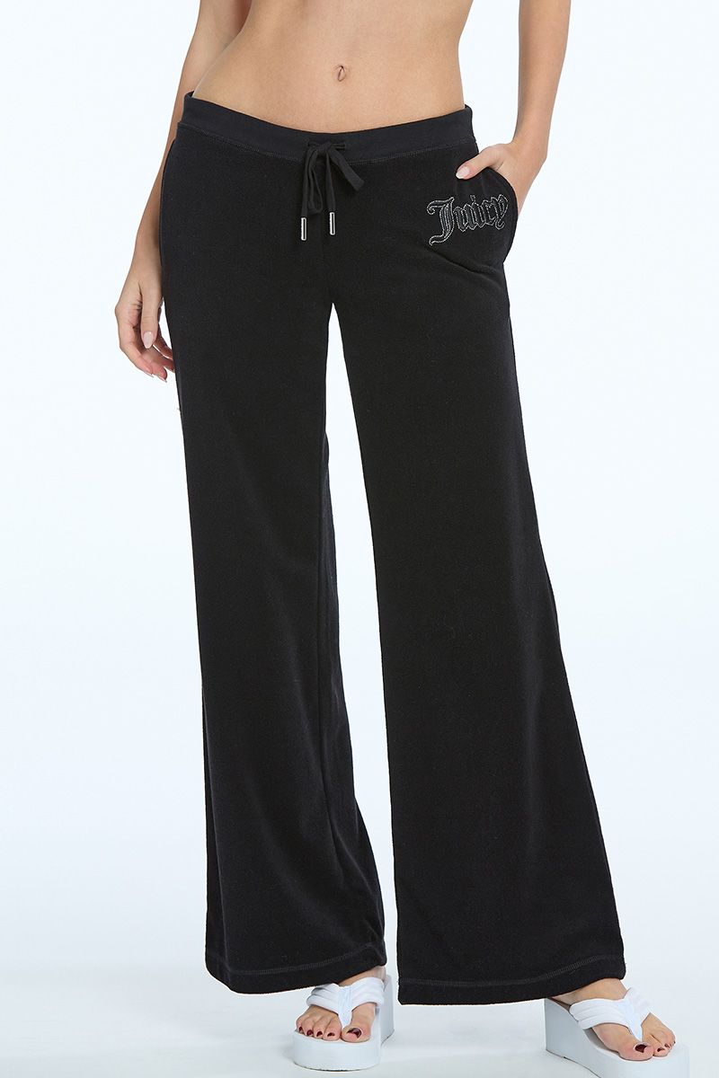 Tonal Towel Terry Track Pants - Juicy Couture