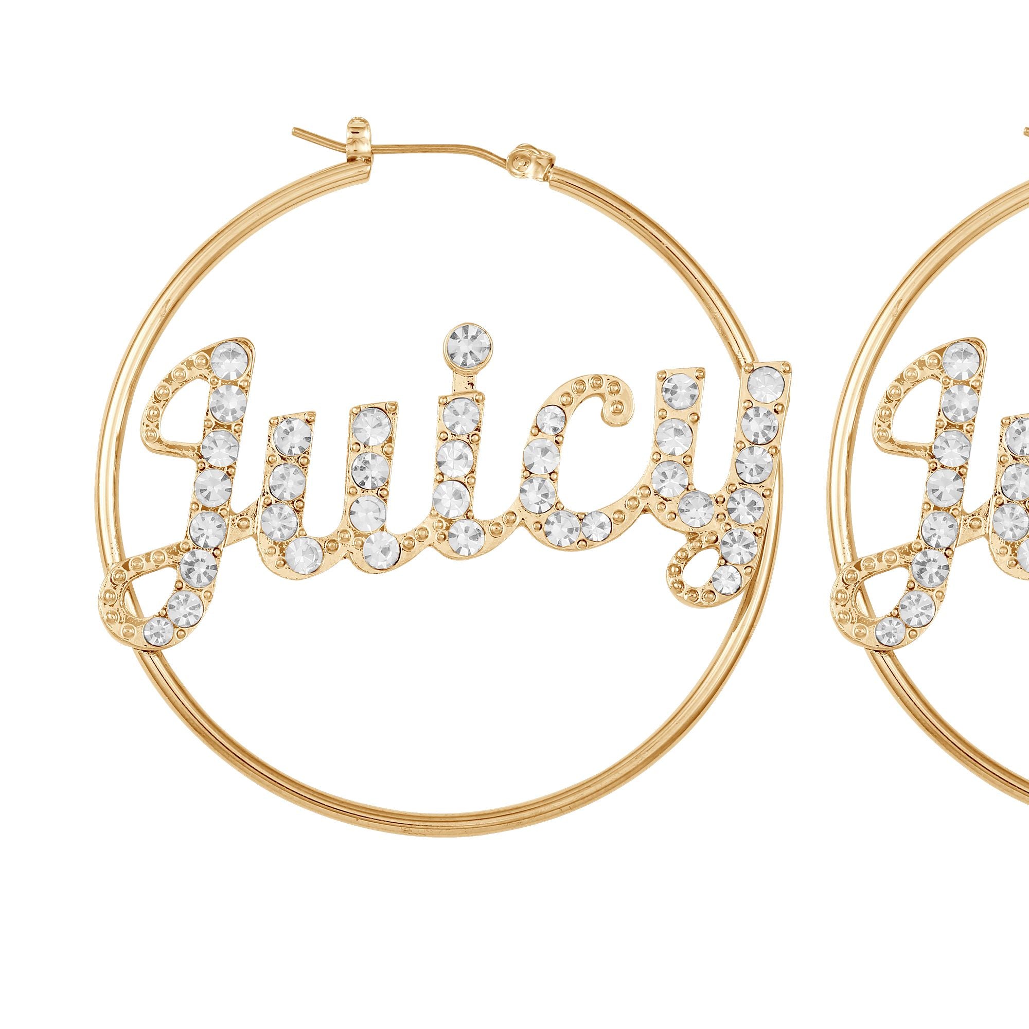 Juicy Logo Hoop Earrings Juicy Couture 5618