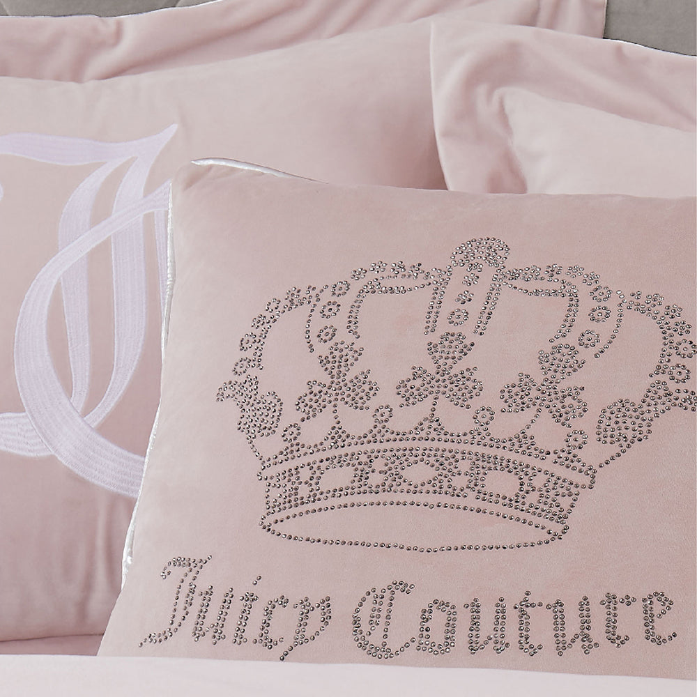 Juicy Couture Square 1-Piece Premium Throw Pillow-Living Room and Bedroom  Décor, 1 Count (Pack of 1), Pink