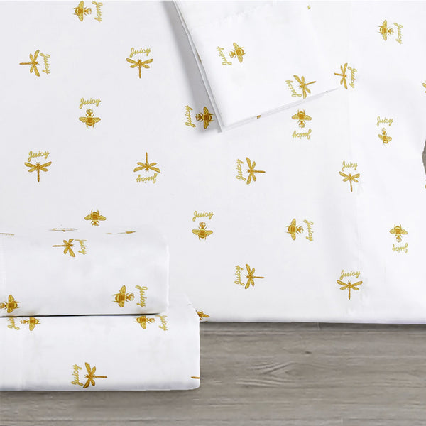 Printed Microfiber Sheet Set - Juicy Couture