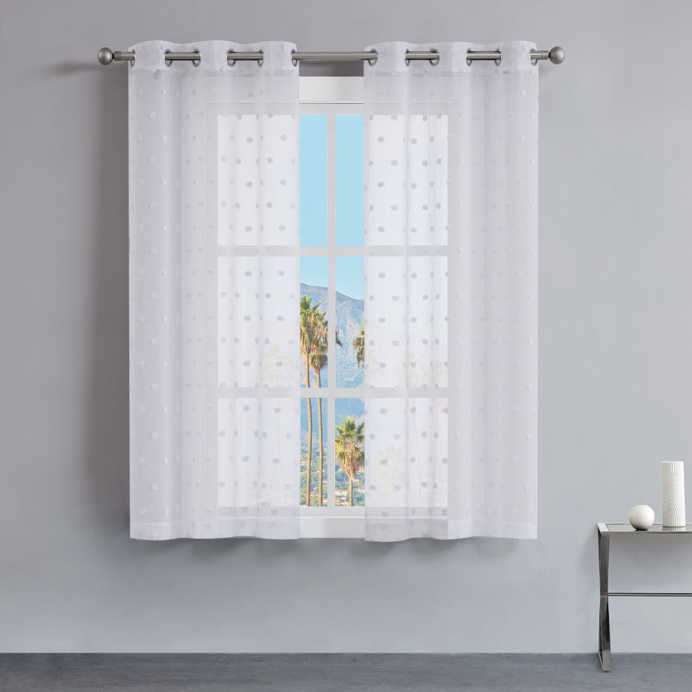 Evelyn Polka Dot Sheer Curtains - Juicy Couture