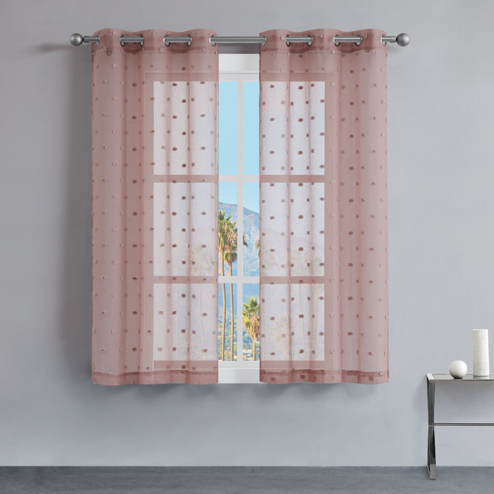 Evelyn Polka Dot Sheer Curtains - Juicy Couture