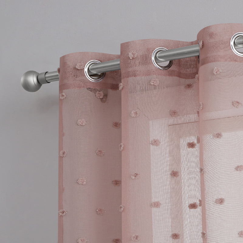 Evelyn Polka Dot Sheer Curtains - Juicy Couture