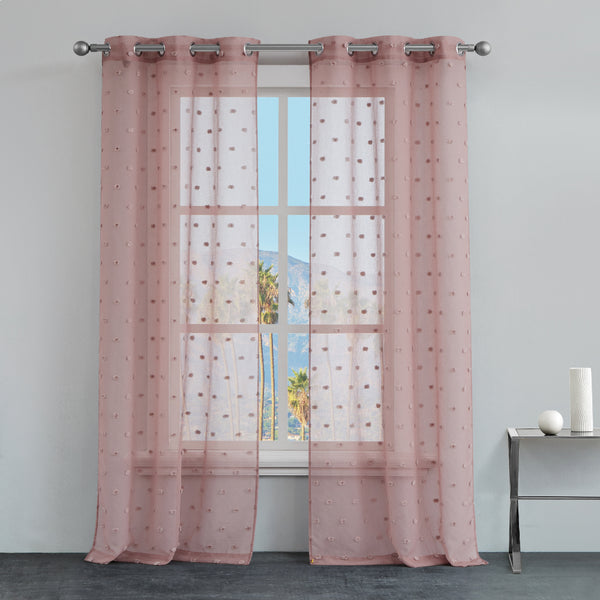 Evelyn Polka Dot Sheer Curtains - Juicy Couture