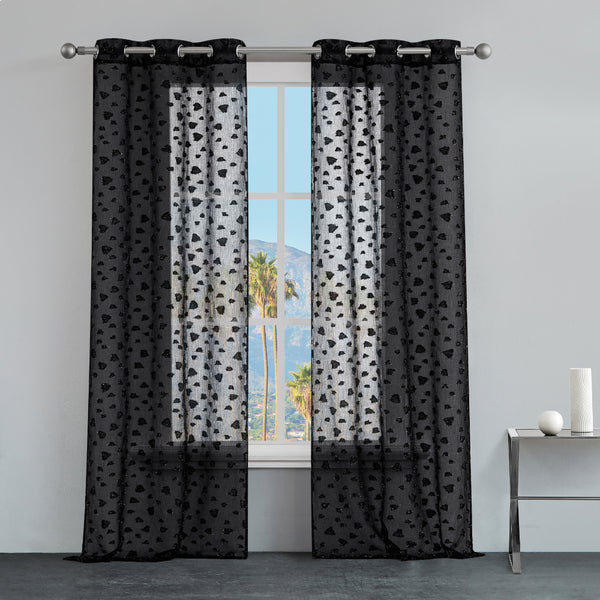 Ethel Embellished Sheer Curtains - Juicy Couture