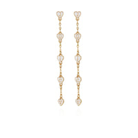 Heart Charm Dangle Drop Earrings - Juicy Couture