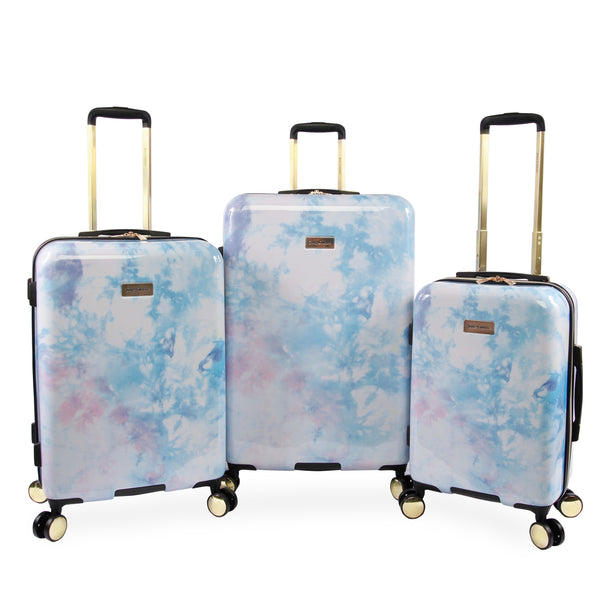 Purple Web 3-Piece Hardside Spinner Luggage Set#color_watercolor-purple