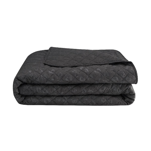 Black Leopard Embossed Quilt Set - Juicy Couture