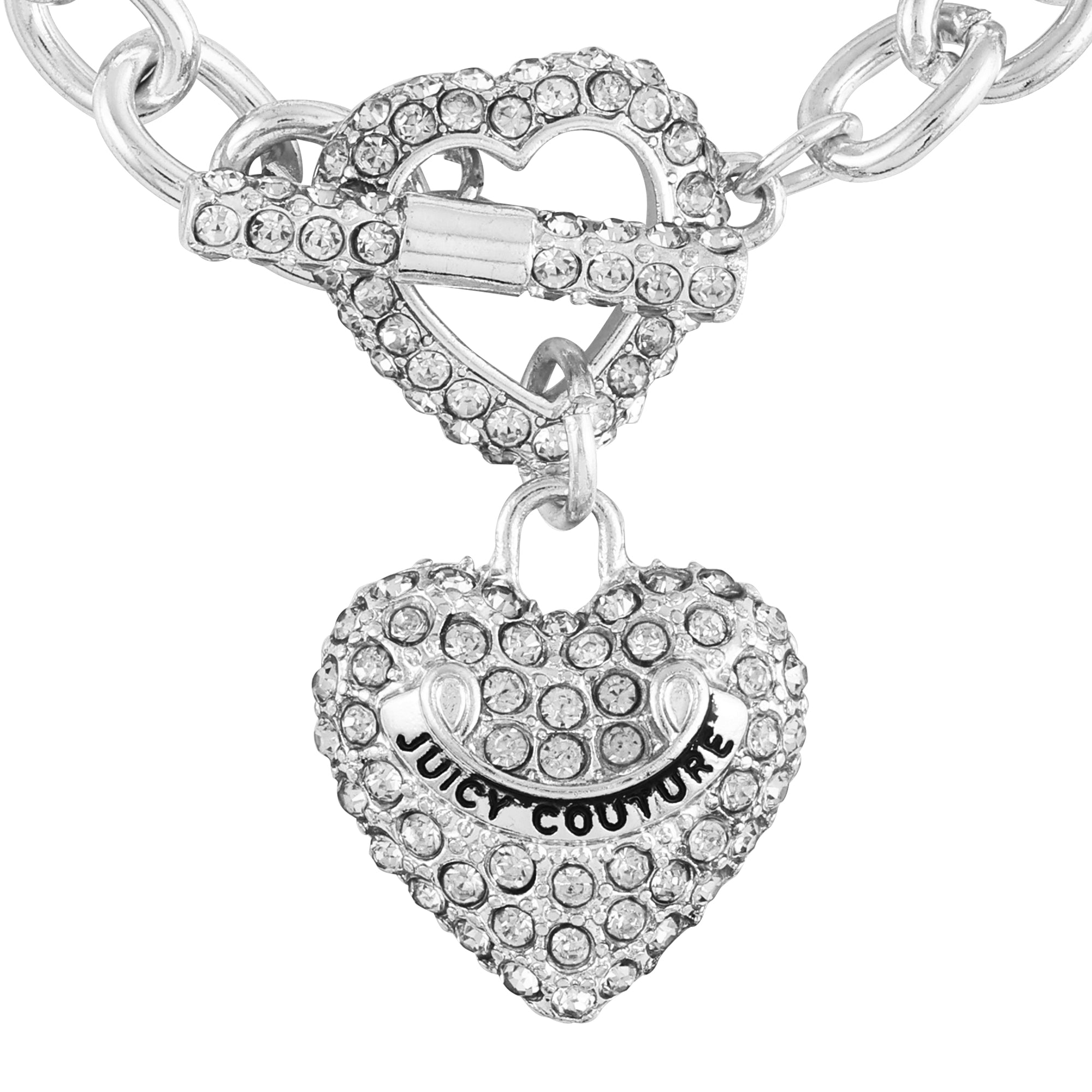 Bling Heart Pendant Charm Bracelet - Juicy Couture