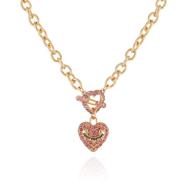 Bling Heart Pendant Charm Bracelet - Juicy Couture