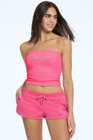 Towel Terry Small Bling Tube Top - Juicy Couture