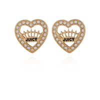 Crown Heart Stud Earrings - Juicy Couture