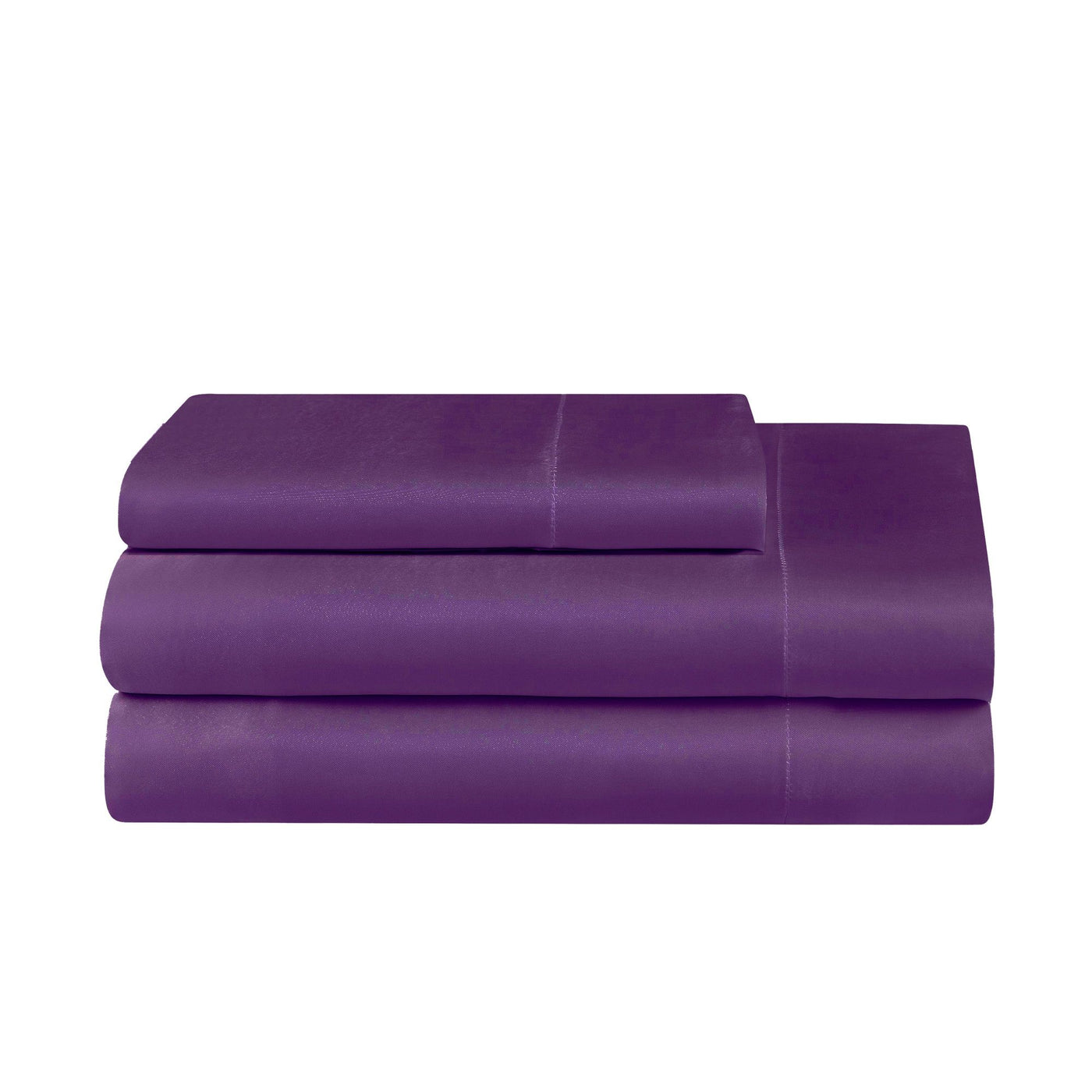 Solid Satin Sheet Set - Violet - Juicy Couture