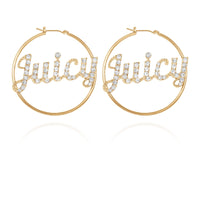 Juicy Logo Hoop Earings - Juicy Couture