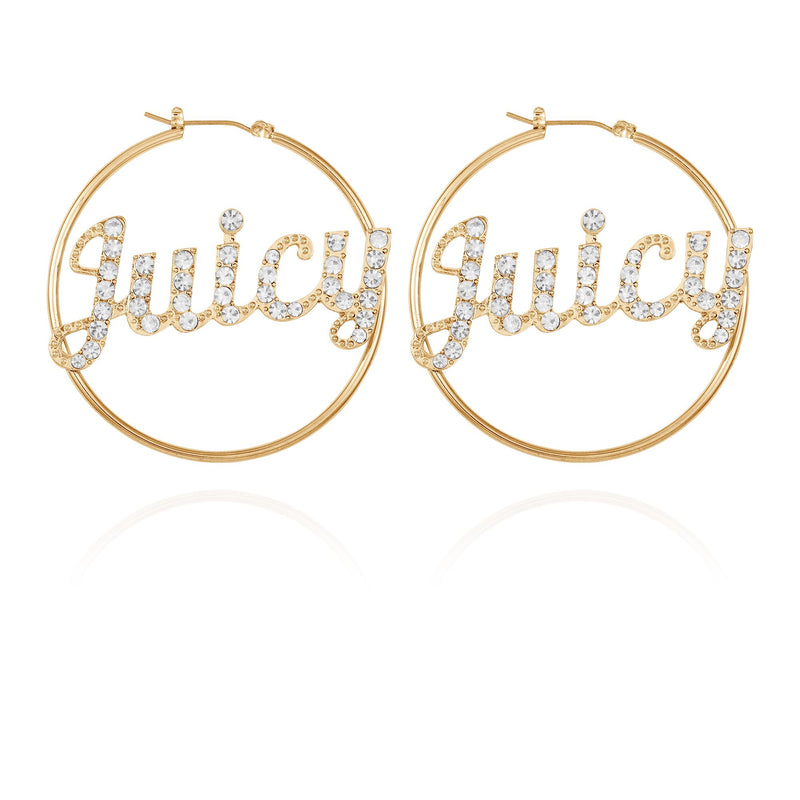 Juicy Logo Hoop Earrings